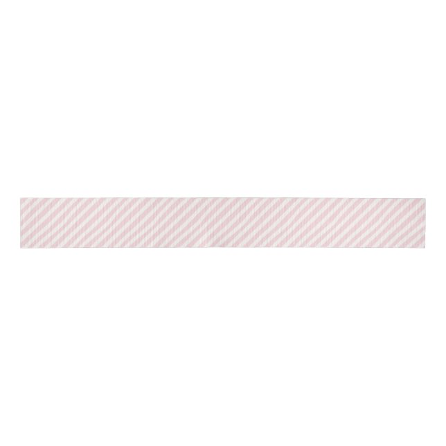 Lazo De Tela Gruesa Preppy Pink Striped (Anverso)