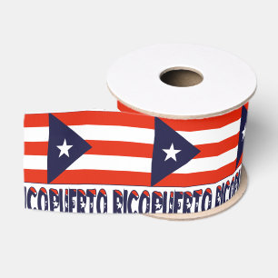 Lazo De Tela Gruesa Puerto Rico y la bandera puertorriqueña
