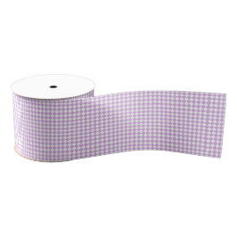 Lazo De Tela Gruesa Purple White Checker Diamond Pattern