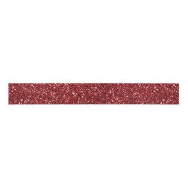 Lazo De Tela Gruesa Purpurina Rojo Glitz