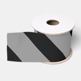 Lazo De Tela Gruesa Rayado (negro y blanco | Diagonal) Cualquier Perso