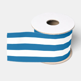 Lazo De Tela Gruesa Rayas | Azul y blanco | PERSONALIZABLE |
