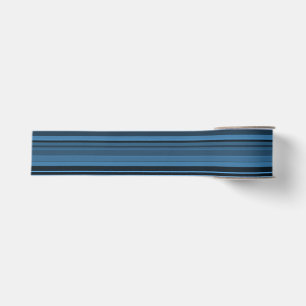 Lazo De Tela Gruesa Rayas Negras Azules