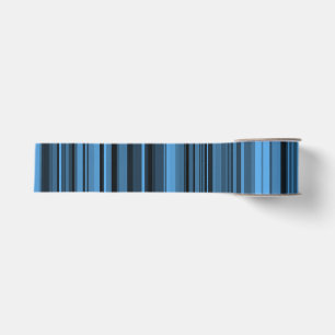Lazo De Tela Gruesa Rayas Negras Azules