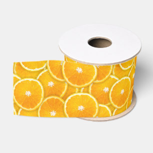 Lazo De Tela Gruesa rebanadas naranjas