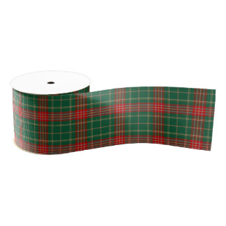 Lazo De Tela Gruesa Red and Green Christmas Tartan Plaid