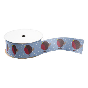 Lazo De Tela Gruesa Red Robin Navidades Gift Wraping