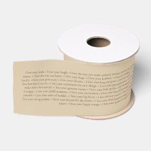 Lazo De Tela Gruesa Regalo personalizable de 100 cosas que amo de ti 