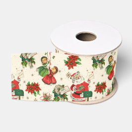 Lazo De Tela Gruesa Retro Treasures Navidad 