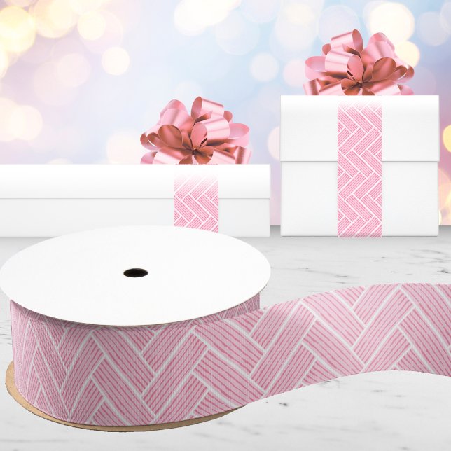 Lazo De Tela Gruesa Ripple Herringbone en Rosa (Subido por el creador)
