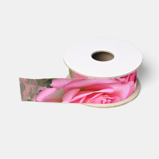Lazo De Tela Gruesa Rosas, cinta grosgrain del personalizado de los