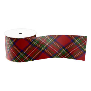 Lazo De Tela Gruesa Royal Stewart Tartan Plaid Scottish Pattern