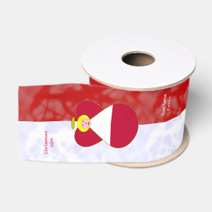 Lazo De Tela Gruesa Rubia Ángel Austriaco Pelo Castaño Personalizado