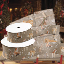 Rustic Kraft Elegant Snowy Winter Animales