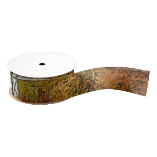 Lazo De Tela Gruesa Rústica F de la franja de 1.5" Grosgrain Ribbon Su