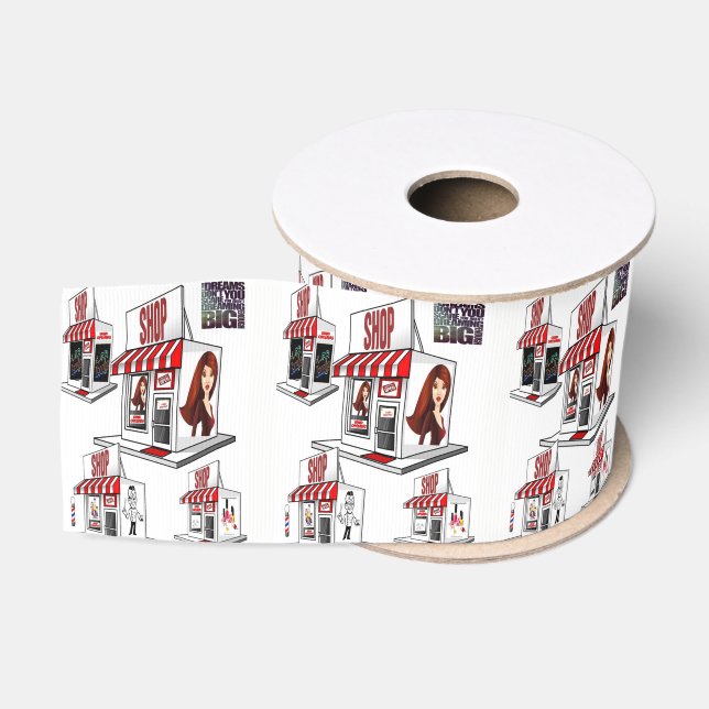Lazo De Tela Gruesa salón de spa con cinta decorativa (Carrete)