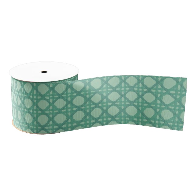 Lazo De Tela Gruesa Seafoam Rattan (Carrete)