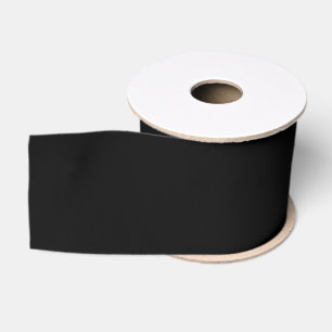 Lazo De Tela Gruesa Sencillamente negro Personalizar de color sólido