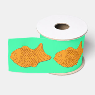 Lazo De Tela Gruesa Snack de Taiyaki con tema de comida japonesa en fo