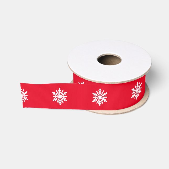 Lazo De Tela Gruesa Snowflake (Carrete)