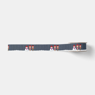 Lazo De Tela Gruesa Snowman Winter Wonderland