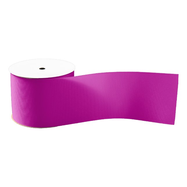 Lazo De Tela Gruesa Solid Magenta Ribbon (Carrete)