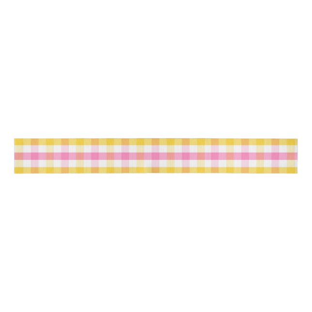 Lazo De Tela Gruesa Springtime Gingham (Anverso)