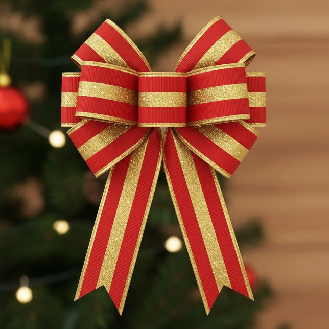 Lazo De Tela Gruesa Starlight Red & Gold (Subido por el creador)