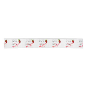 Lazo De Tela Gruesa Strawberry Soul