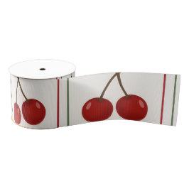 Lazo De Tela Gruesa 🎁 Sweet Cherry Holiday Gift Wrap Collection