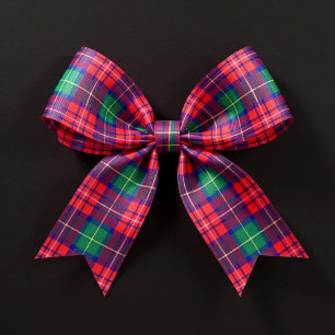 Lazo De Tela Gruesa Tartan Festivo Tradicional