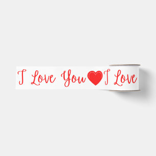 Lazo De Tela Gruesa Te Amo La Cinta Grosgrain De Red Valentine
