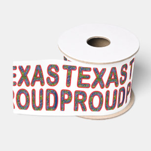 Lazo De Tela Gruesa Texas Proud Bluebonnet