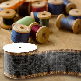 Lazo De Tela Gruesa Textura realista de arpillera simple y carbón rúst