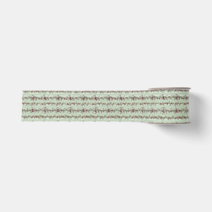 Lazo De Tela Gruesa Toile Verde Bonito De Navidad Bayas Y Lazos