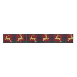 Lazo De Tela Gruesa Traditional Christmas Reindeer Plaid