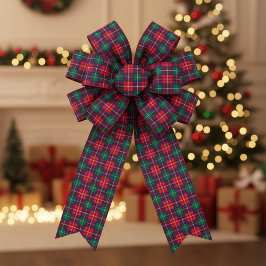 Lazo De Tela Gruesa Traditional Festive Tartan