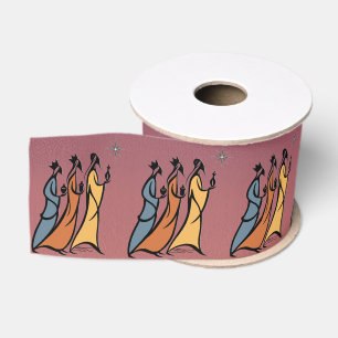 Lazo De Tela Gruesa Tres Reyes Magos Minimalista
