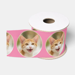 Lazo De Tela Gruesa Un gatito gracioso sonriente gatito gracioso frent