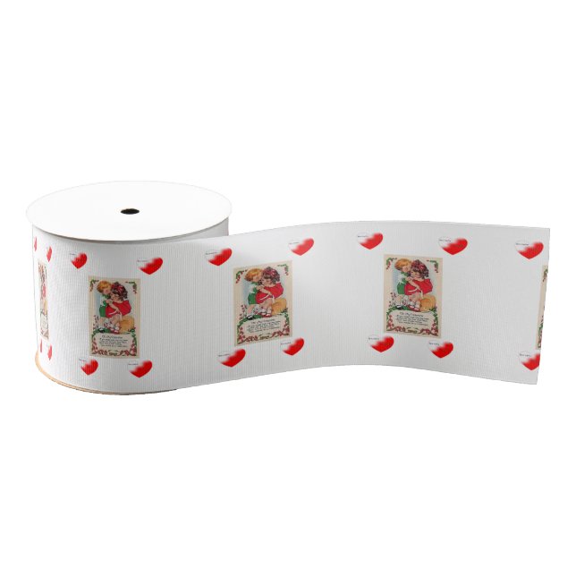 Lazo De Tela Gruesa valentines love ribbon (Carrete)