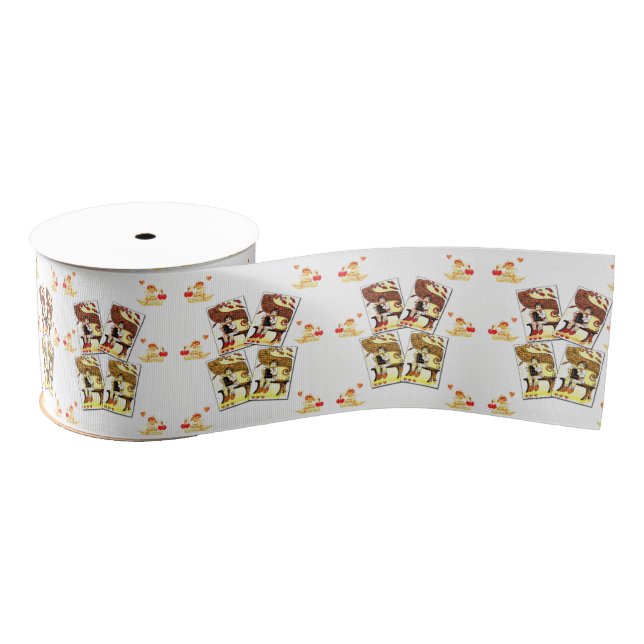 Lazo De Tela Gruesa valentines love ribbon (Carrete)