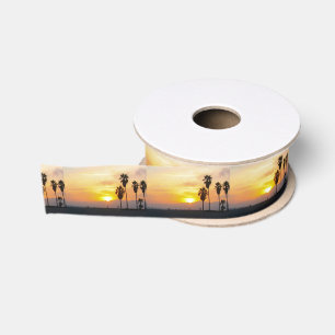 Lazo De Tela Gruesa Venecia Beach California Sunset Souvenir
