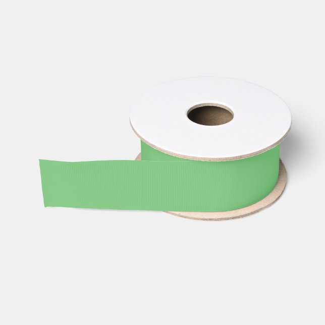 Lazo De Tela Gruesa Verde sólido (Carrete)