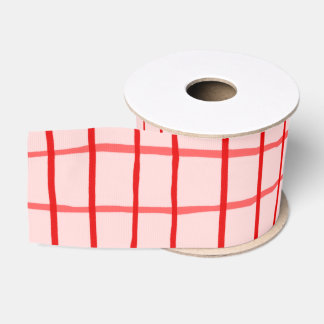 Lazo De Tela Gruesa Vichy Karo Ribbon artesanal