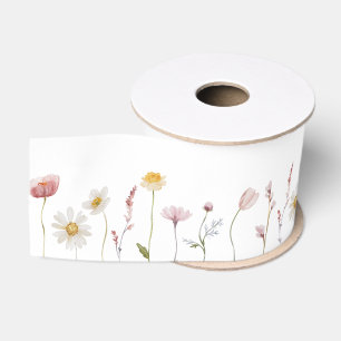 Lazo De Tela Gruesa Vintage Floral