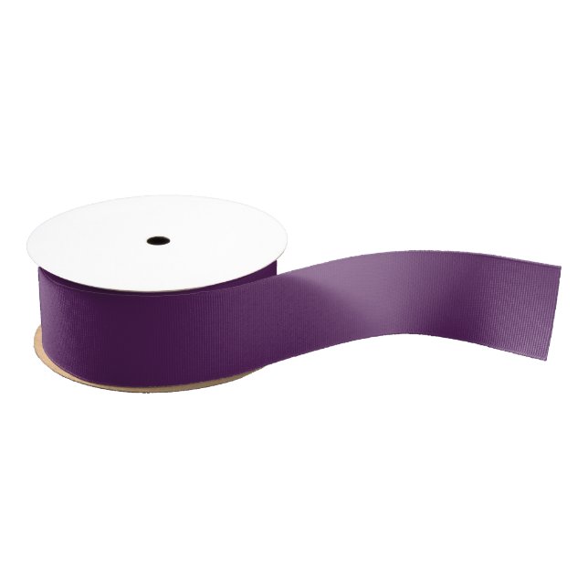 Lazo De Tela Gruesa Violeta Sólido (Carrete)