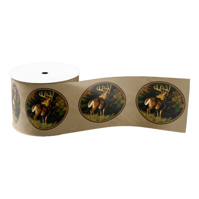 Lazo De Tela Gruesa Whitetail Buck Deer Hunting Tan (Carrete)