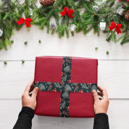 Lazo De Tela Gruesa Winter Botanicals Coquette Bow | Christmas