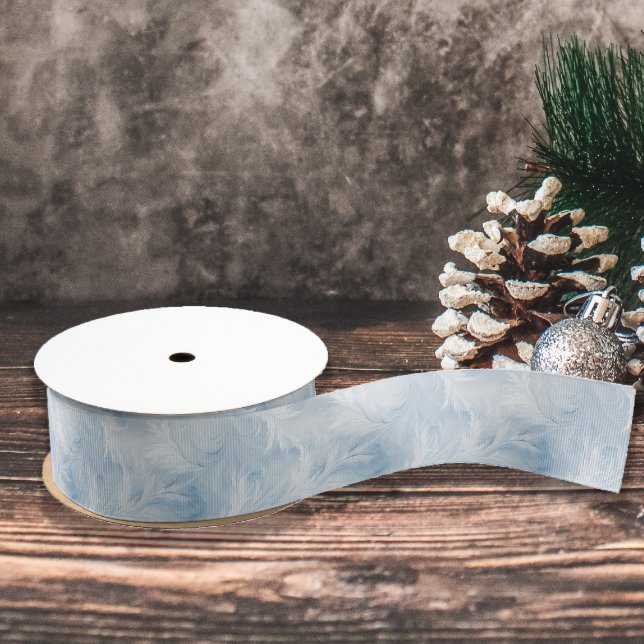 Lazo De Tela Gruesa Winter Wonderland Patrón de heladas azules (Subido por el creador)