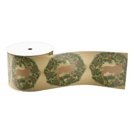 Lazo De Tela Gruesa Wreath de Golden Retriever